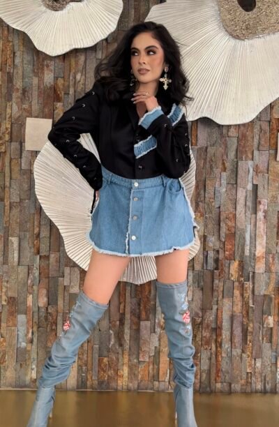 Blazer Denim Glam