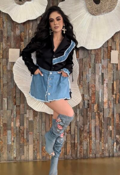 Blazer Denim Glam