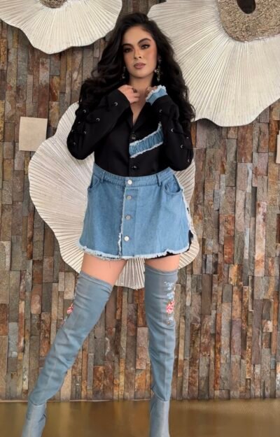 Blazer Denim Glam