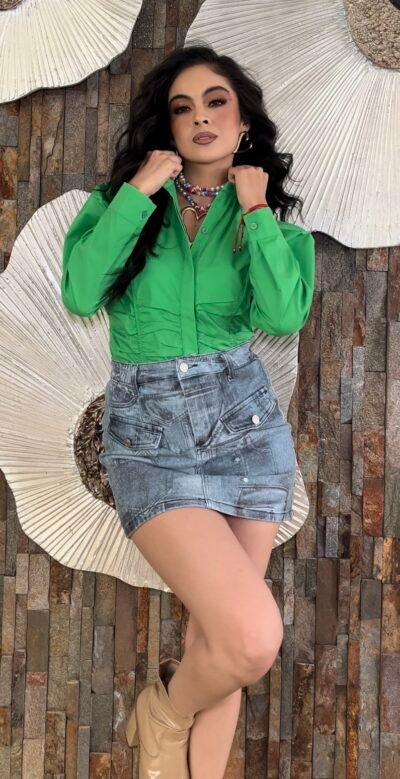 Camisa Verde Silhouette