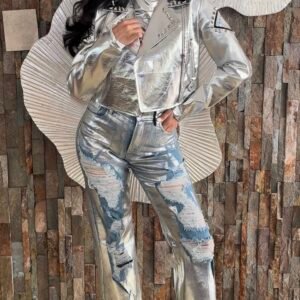 Jeans Silver Distress