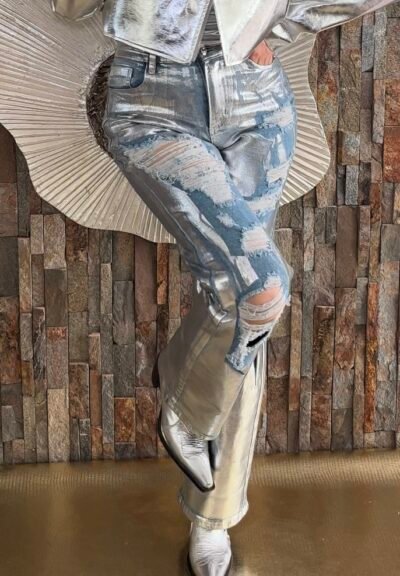 Jeans Silver Distress