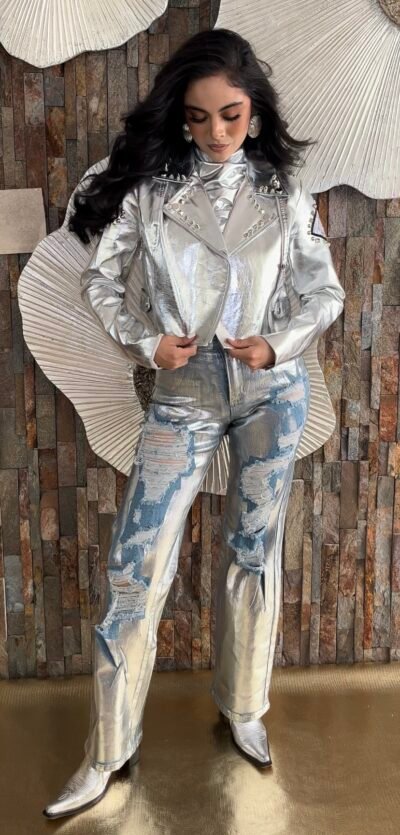Jeans Silver Distress