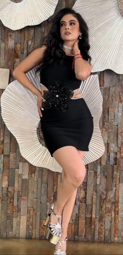 Vestido Black Fleur Noire